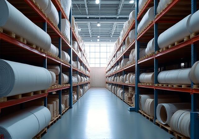 Modern textile warehouse logistics